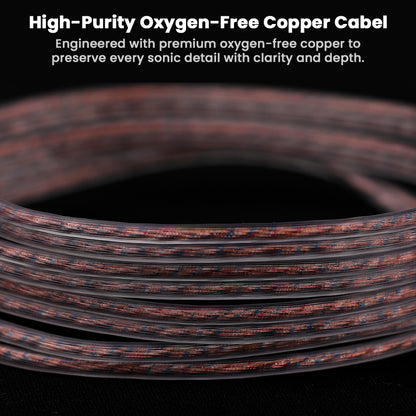 Close-up of high-purity oxygen-free copper AUDIOCULAR - RC2 IEM Replacement Cable for enhanced sonic clarity and depth.