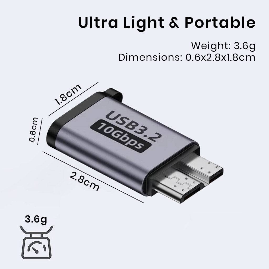 TECPHILE CA106 Adapter Grey USBA CM ultra light and portable