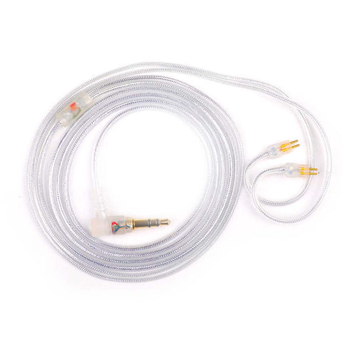 Moondrop – Chu 2 Replacement Cable for In Ear Monitor with 3.5mm gold-plated plug and 0.78mm 2-pin connectors, ideal for IEM audio upgrades.