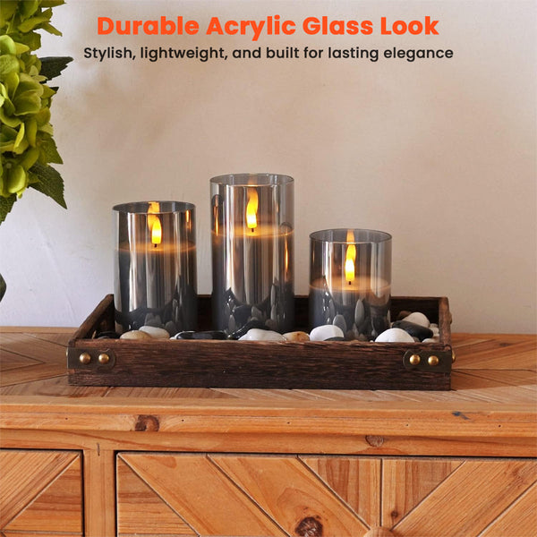 TECPHILE - Flameless LED Smart Candle Lights - 8