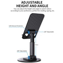 TECPHILE - Aerogrip 360-degree Adjustable Mobile Holder & Phone Stand - 3