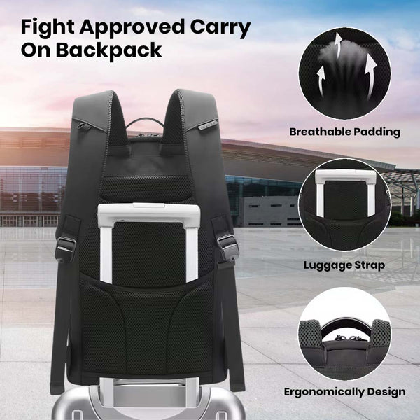 BANGE – 2517-1 Smart Laptop Backpack 23L with Multi Compartment Design - 9