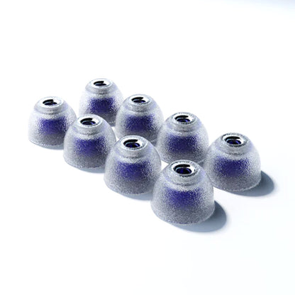 Blue-core TANGZU Tang Sancai Eartips set, offering medical-grade silicone comfort and precise IEM sound delivery.