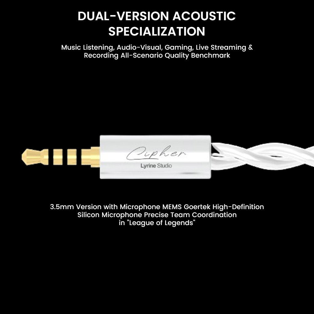 EarAcoustic Audio x zkaaai- Cipher 10mm Dynamic Driver IEM
