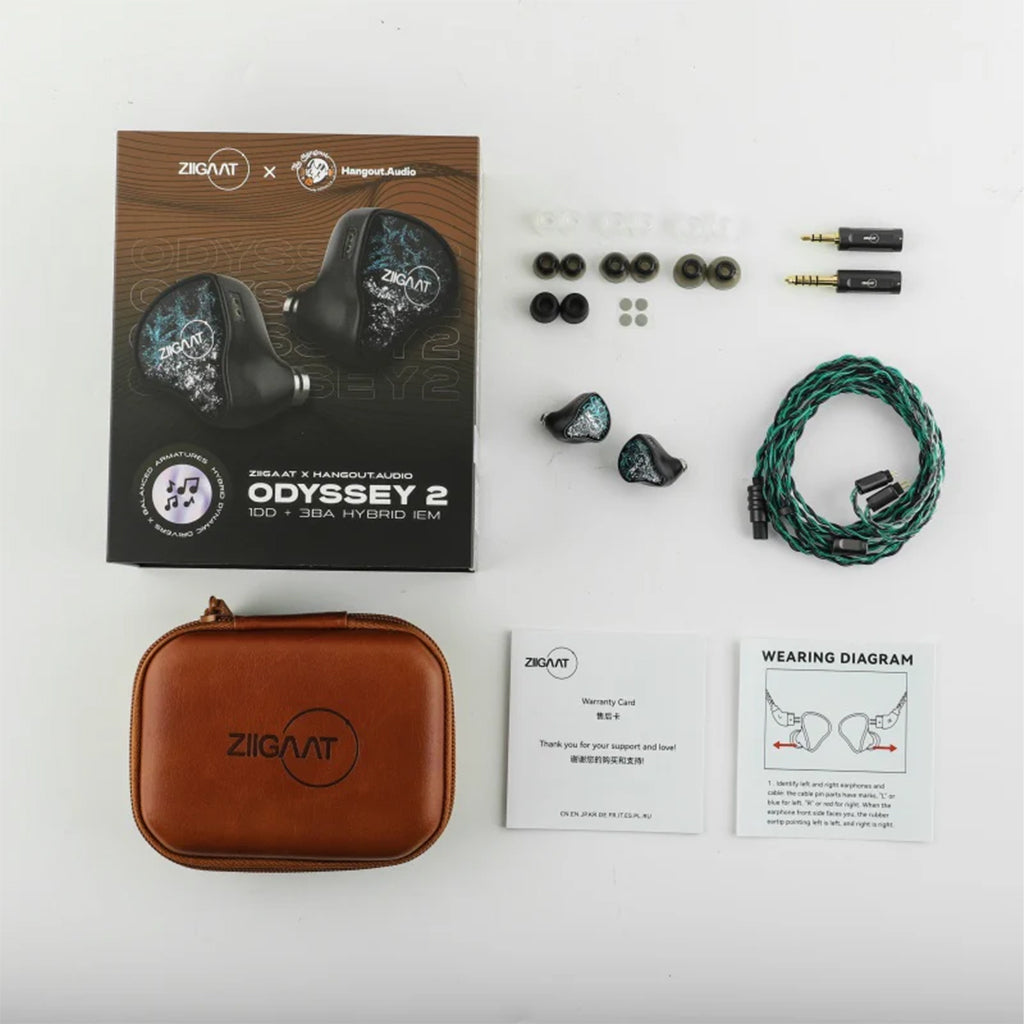 ZiiGaat x Hangout Audio Odyssey 2 1DD + 3BA Hybrid IEM for