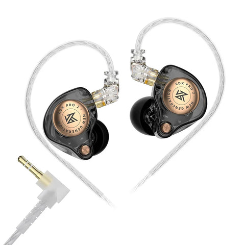 Buy black KZ - EDX Pro 2 Super Linear 10mm Dynamic Driver IEM