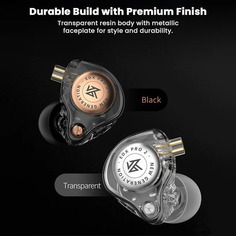 KZ - EDX Pro 2 Super Linear 10mm Dynamic Driver IEM - 0