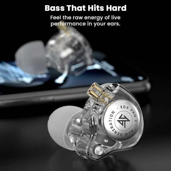 KZ - EDX Pro 2 Super Linear 10mm Dynamic Driver IEM - 3