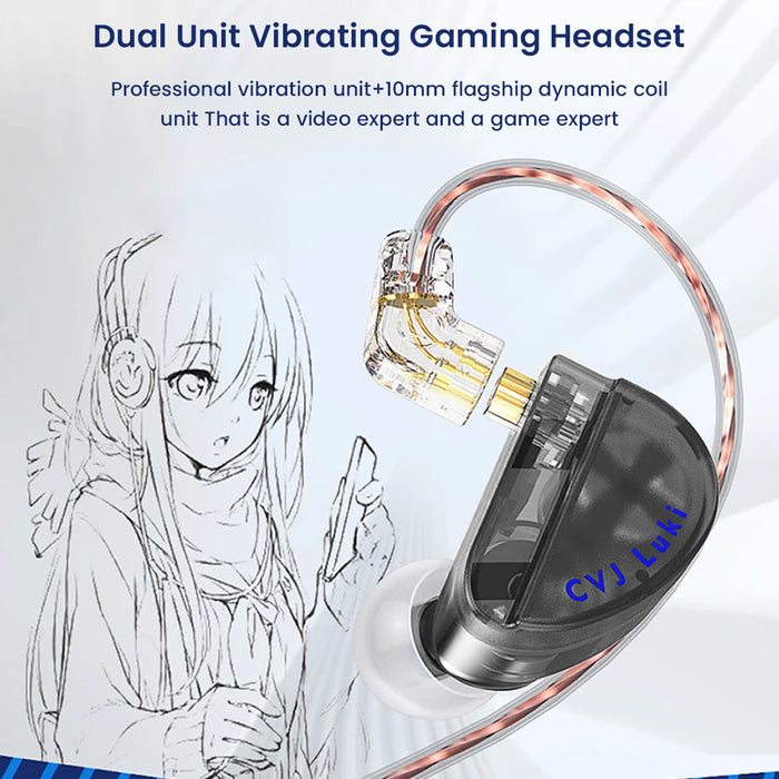 CVJ Luki Dual Vibration Unit Gaming In-Ear Monitors – Concept Kart