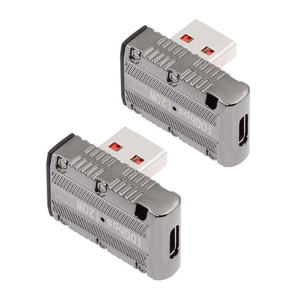 TECPHILE - 120W Type-C to USB-A Adapter with LED Indicator