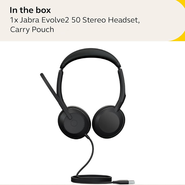 JABRA - EVOLVE2 50 MS Stereo Headset(Unboxed) - 6