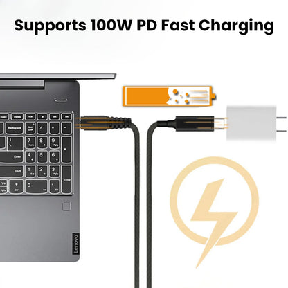 TECPHILE 100W PD Fast Charging Cable for DELL Laptop