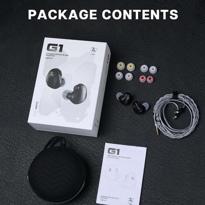 7hz G1 IEM 2pin package contents