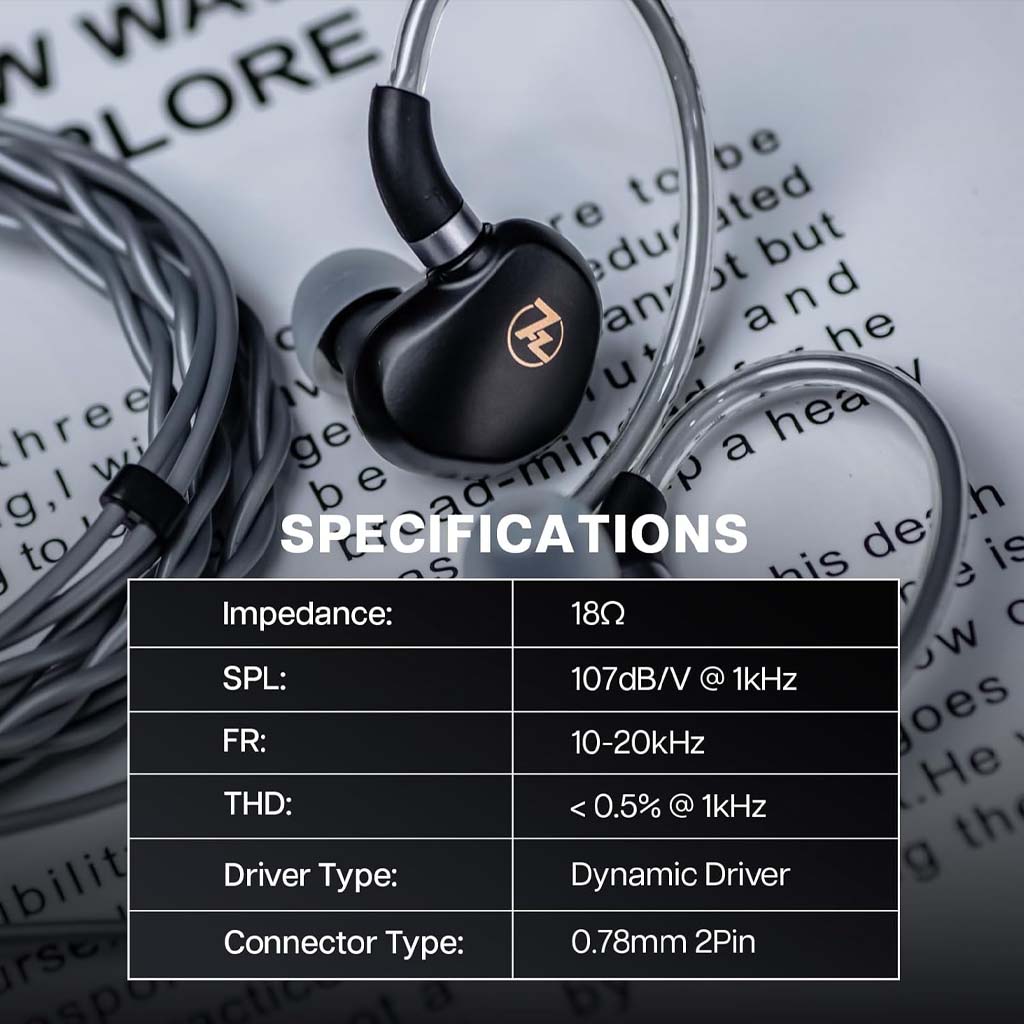 7hz G1 IEM 2pin specifications