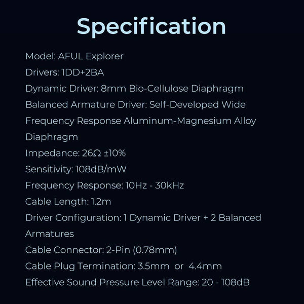 AFUL - Explorer 1DD+2BA Hybrid IEM (Demo Unit) - 16