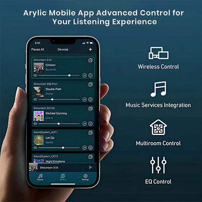 ARYLIC A100 Streamer Amplifier App Control
