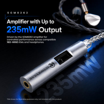 AUDIOCULAR - AURA Pro CS43198 + SGM8262 Portable DAC & Amp