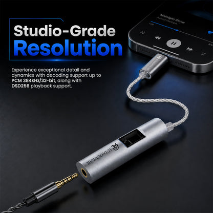 AUDIOCULAR - AURA Pro CS43198 + SGM8262 Portable DAC & Amp