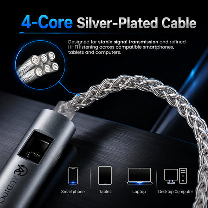 AUDIOCULAR - AURA Pro CS43198 + SGM8262 Portable DAC & Amp