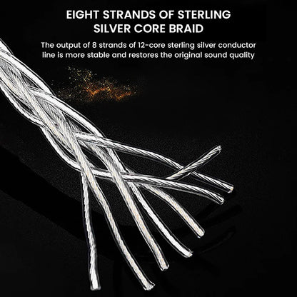 Eight strands of 12-core sterling silver braid in Audiocular C13 cable ensure stable signal transmission and original sound quality.