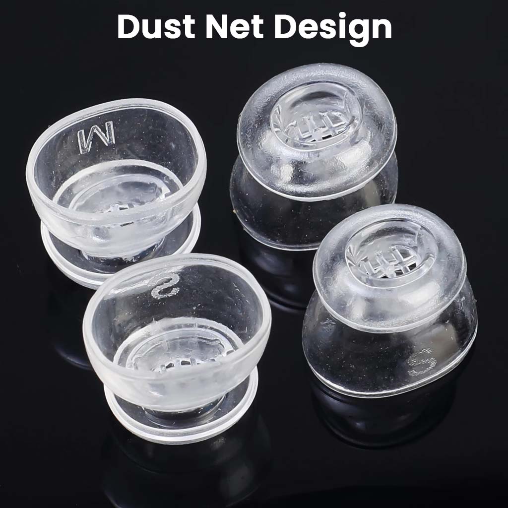 The Audiocular DuoFit feature the dust net design which prevents ear-wax or dust to enter the earphones vents