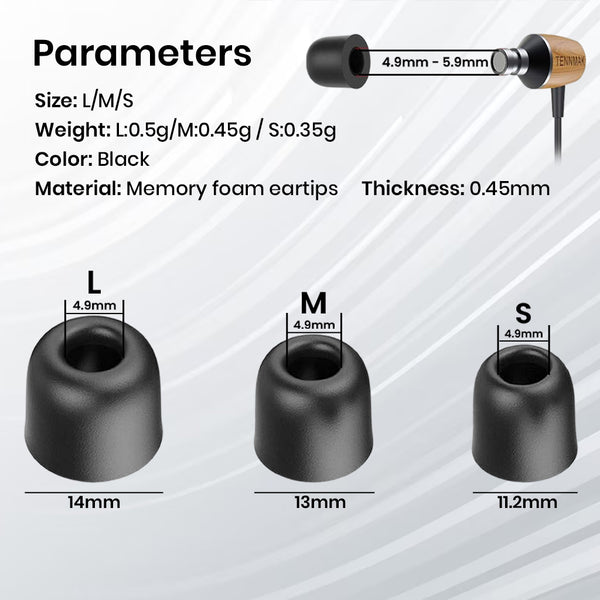 AUDIOCULAR - Memory Flex Eartips for IEMs - 6