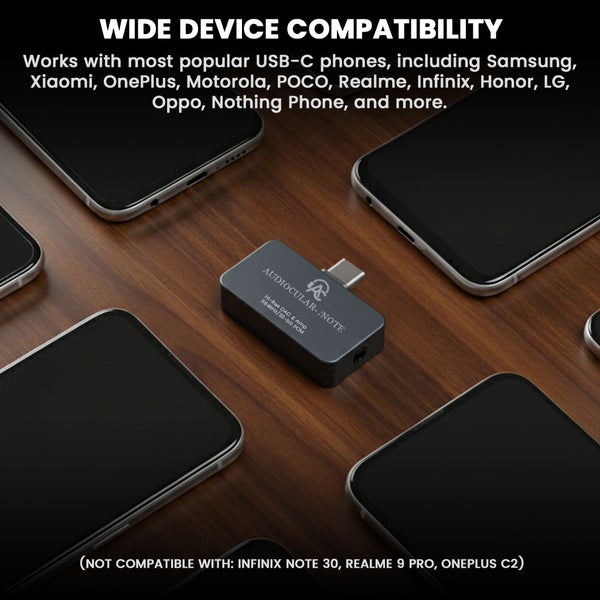 AUDIOCULAR - NOTE Hi-Res Portable DAC & Amp with KT02H20 DAC + OPA97220 AMP Chipset - 9