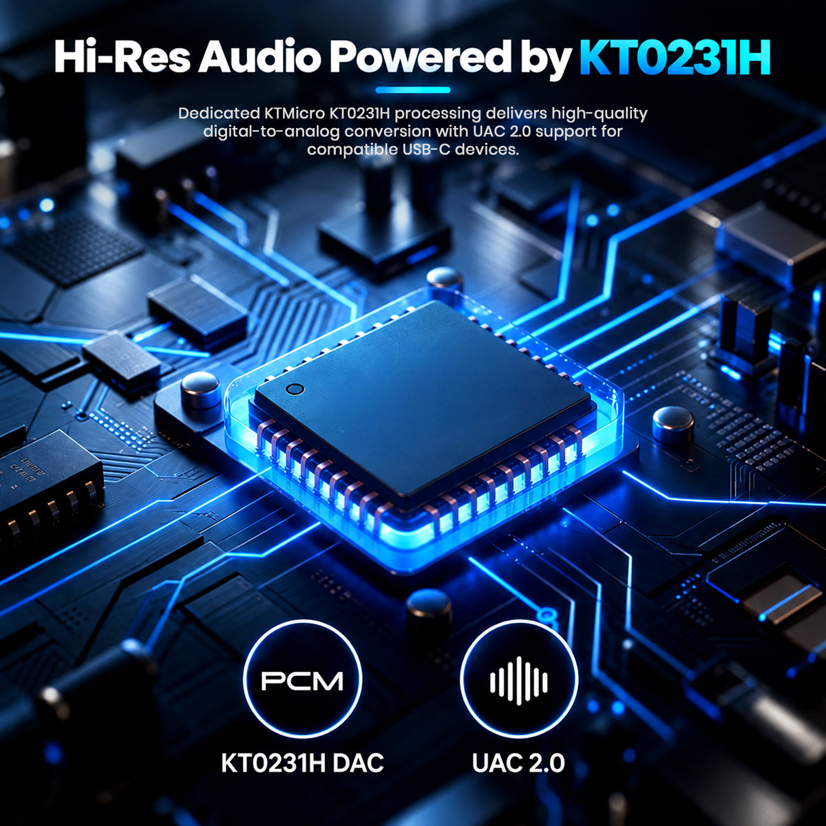 AUDIOCULAR - Note Plus KT0231H USB-C DAC & PD Charging Adapter