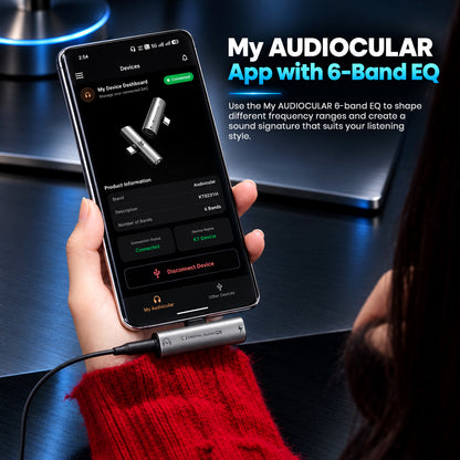 AUDIOCULAR - Note Plus KT0231H USB-C DAC & PD Charging Adapter