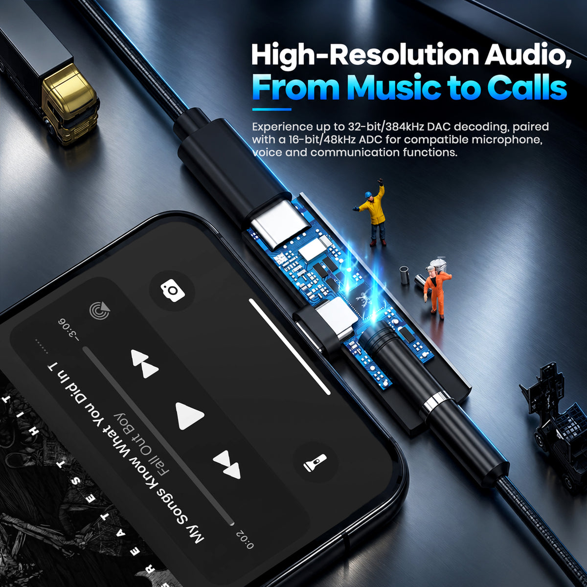 AUDIOCULAR - Note Plus KT0231H USB-C DAC & PD Charging Adapter