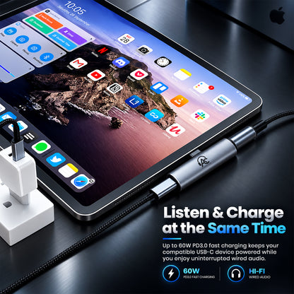 AUDIOCULAR - Note Plus KT0231H USB-C DAC & PD Charging Adapter