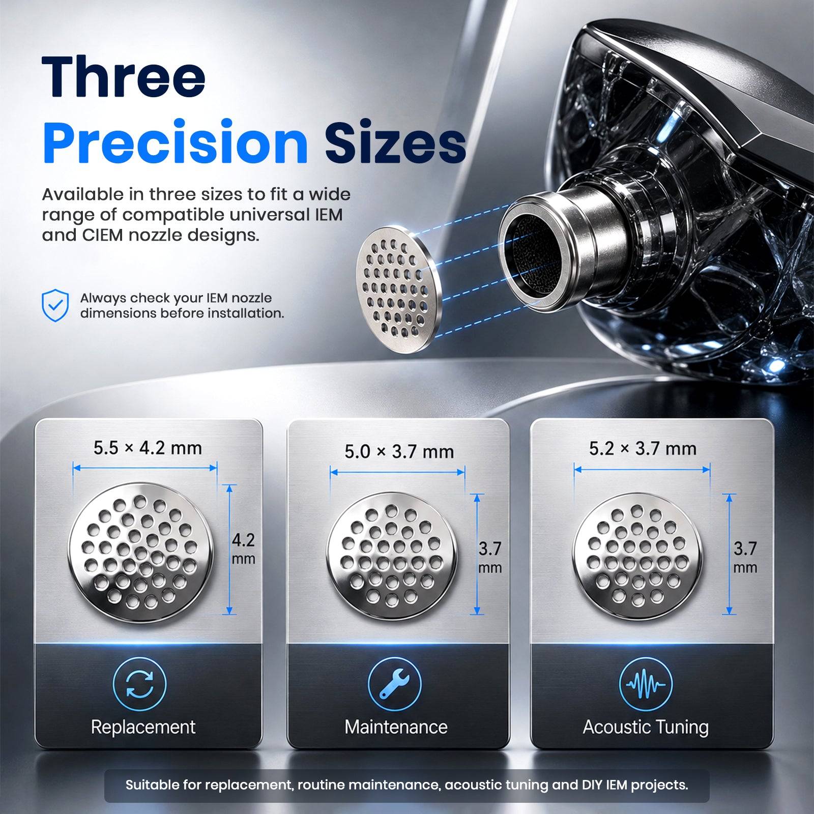 AUDIOCULAR - Nozzle Filters for In-Ear Monitors