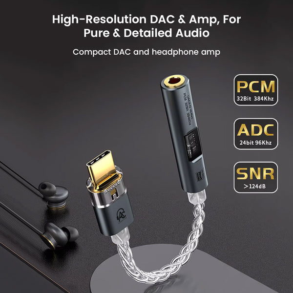 AUDIOCULAR - SPARK Hi-Res Portable DAC Dongle CX31993 + MAX Amp - 2