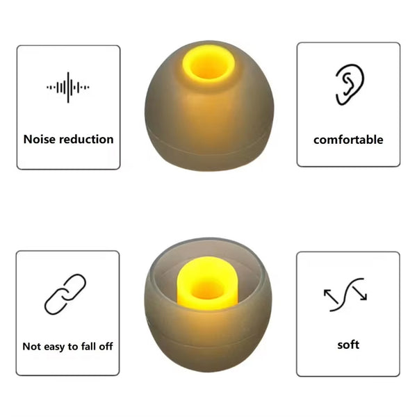 AUDIOCULAR - SoftGrip Silicone Eartips for IEMs - 3