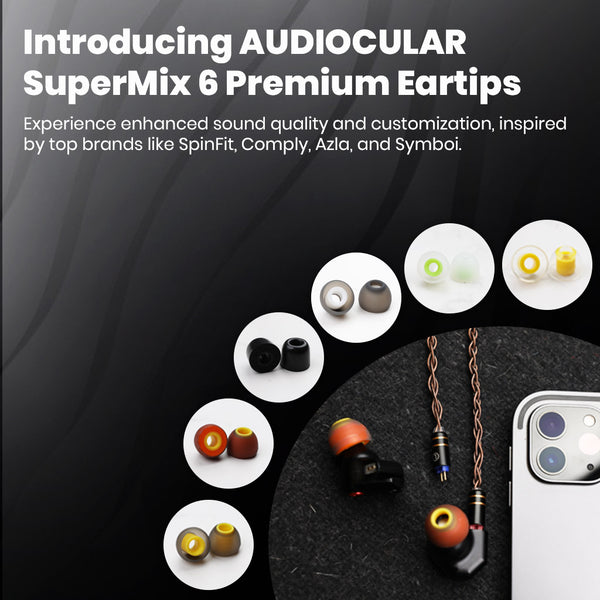 AUDIOCULAR - SuperMix 6 Hybrid Premium Eartips for IEMs - 3