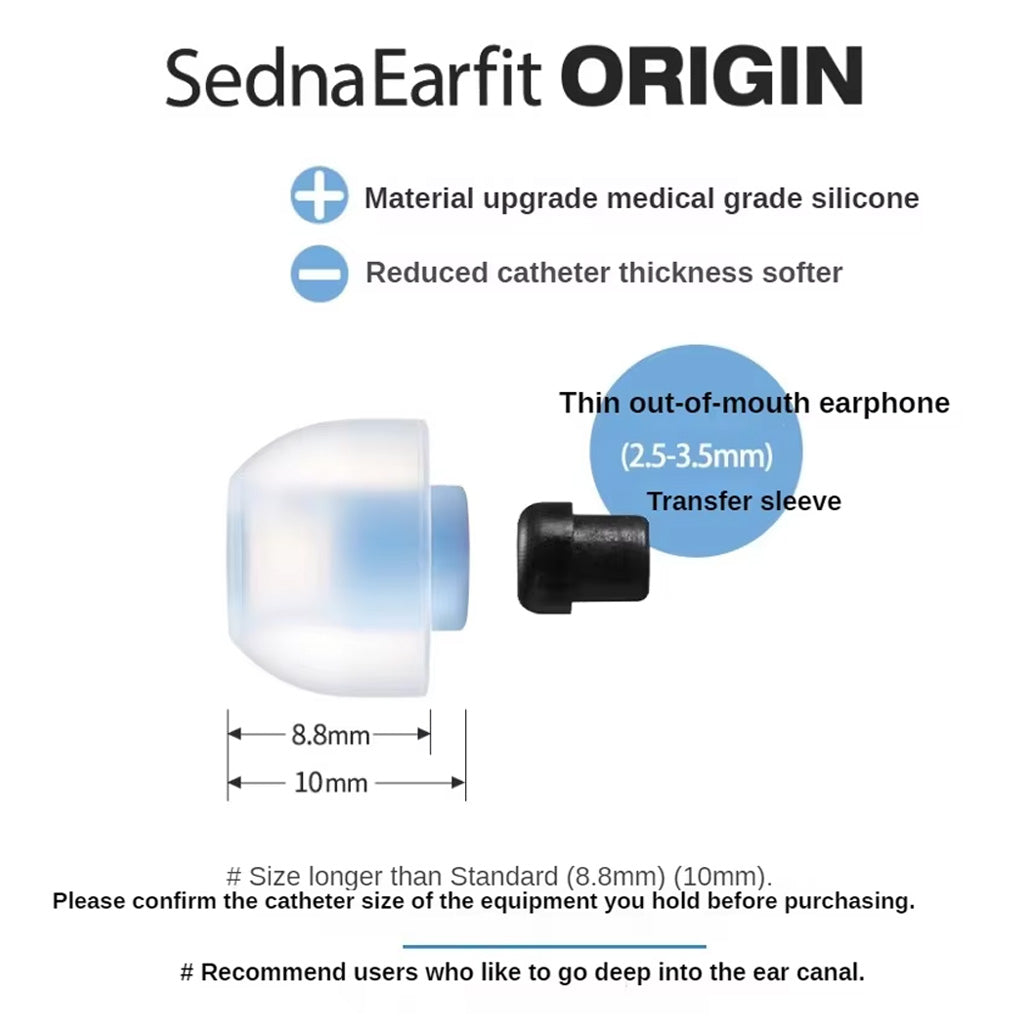 AZLA SEDNAEARFIT ORIGIN Silicone EARTIPS For IEMs 