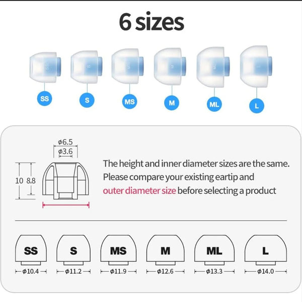 AZLA – SednaEarfit ORIGIN Silicone Eartips for IEMs - 11