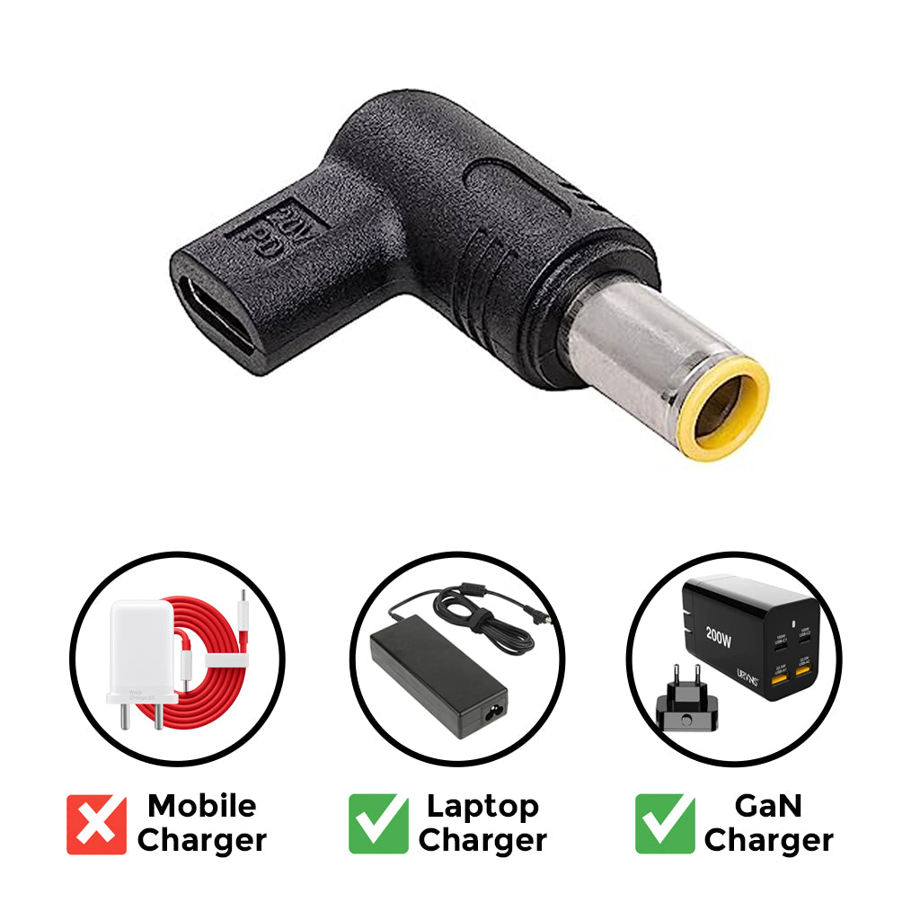 TECPHILE - 100W Type C Female to Acer Laptop Adapter