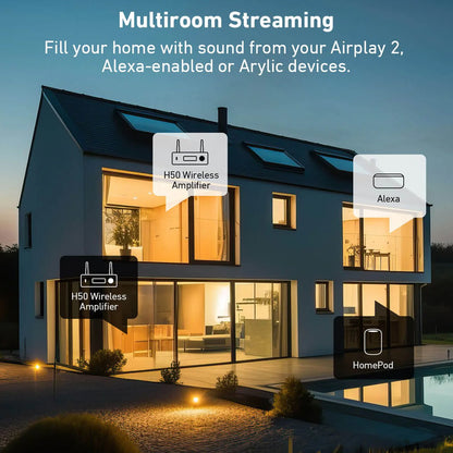 ARYLIC H50 Multiroom Stereo HiFi Amplifier & Streamer