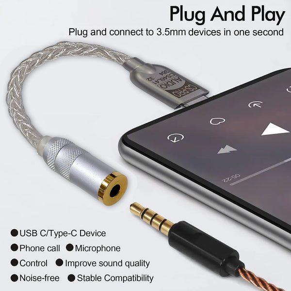 AUDIOCULAR - D08 CS Pro CS46L41 Type C to 3.5mm DAC Dongle - 8