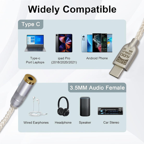 AUDIOCULAR - D08 CS Pro CS46L41 Type C to 3.5mm DAC Dongle - 6