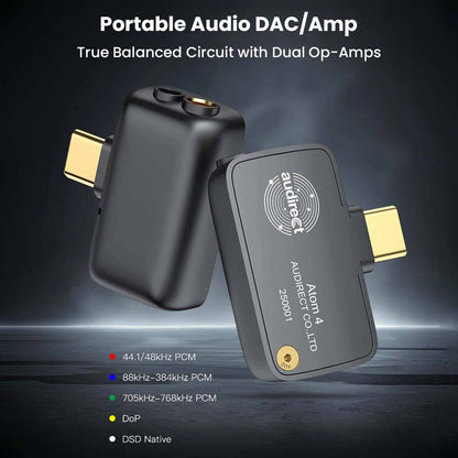 Audirect Atom4 DAC/AMP Grey Type-C portable audio 