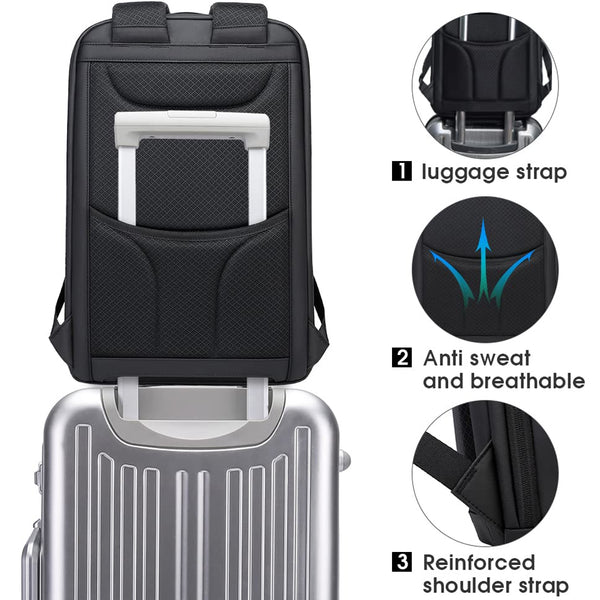 BANGE - 2517 Smart Travel Backpack with Charging Port - 5
