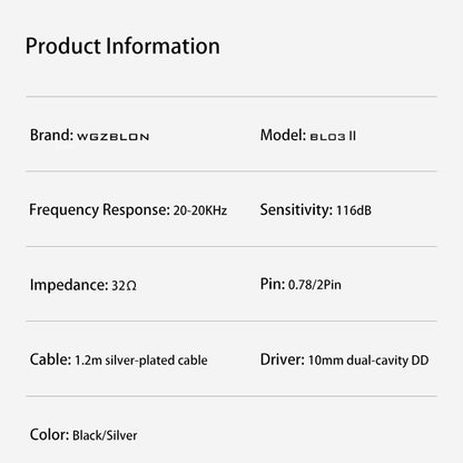 Blon BL03 II IEM Product Information 