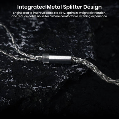 Integrated metal splitter design for cable stability