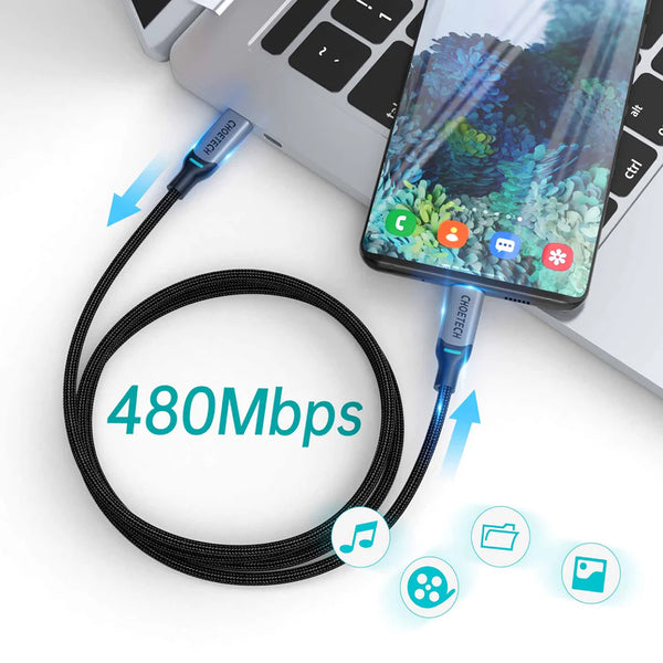 CHOETECH - 100W Type C Braided Fast Charging Cable (1.8m) - 5