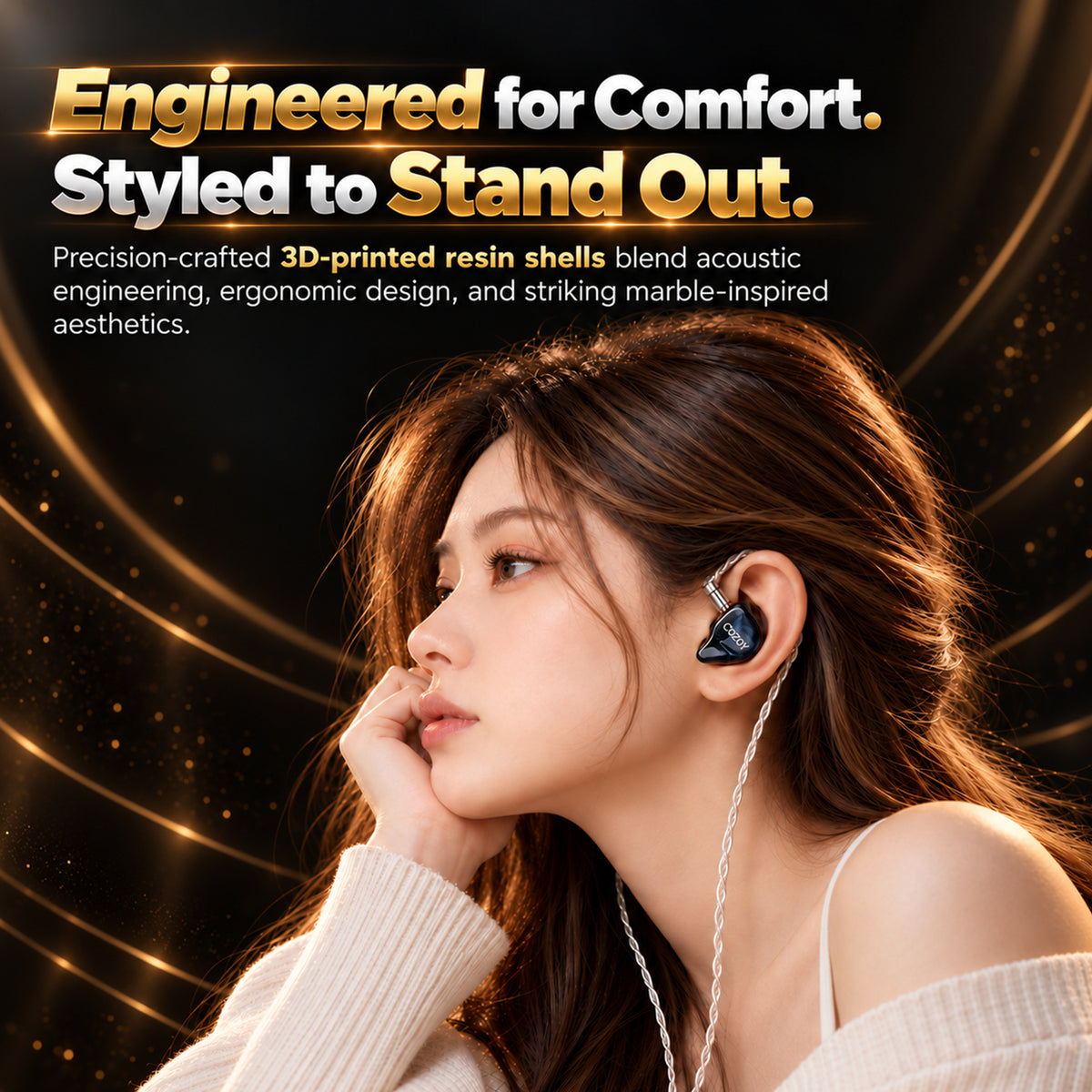 COZOY - D2 10mm + 6mm Dual Dynamic Driver IEM