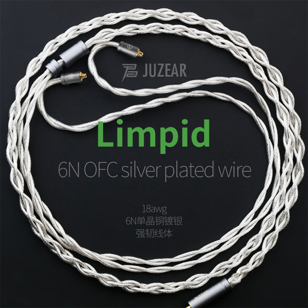 JUZEAR - Limpid OFC Silver Plated Upgrade Cable for IEM - 17