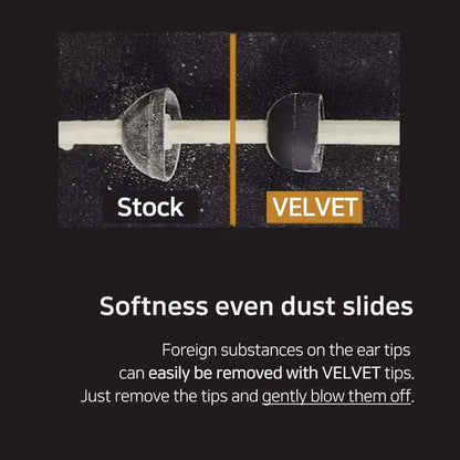 DIVINUS VELVENT Wide Bore Silicone Eartips Black