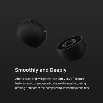 DIVINUS VELVENT Wide Bore Silicone Eartips Black